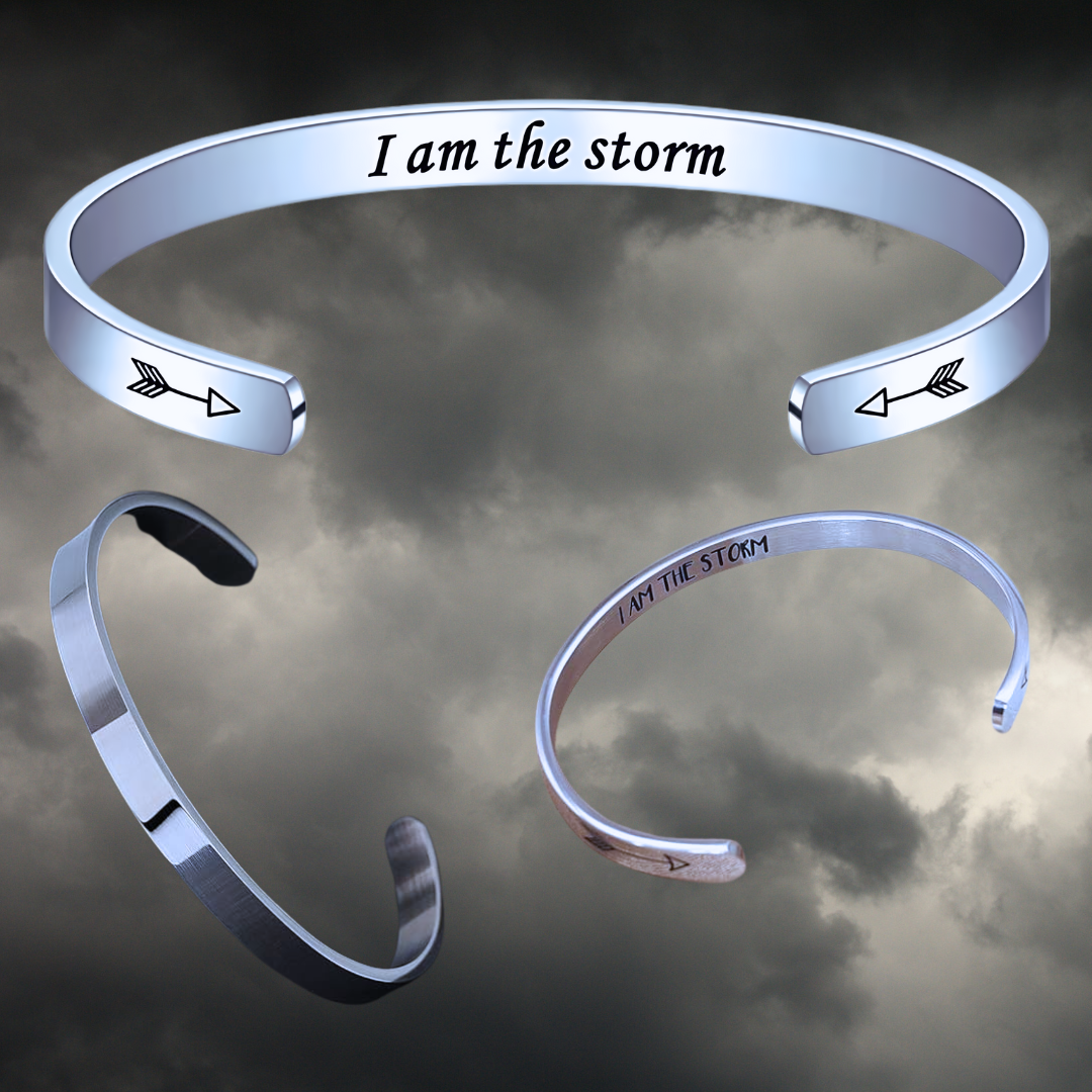 "I am the Storm" Adjustable Bangle