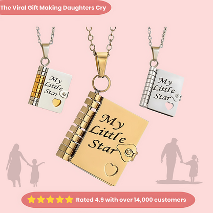 My Precious Daughter Book Necklace