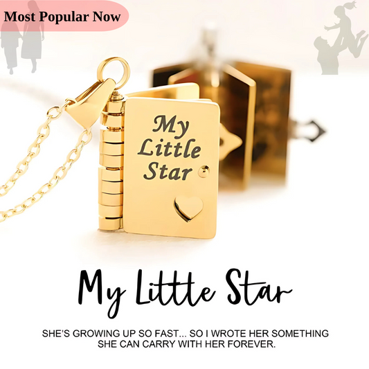 My Precious Daughter Book Necklace