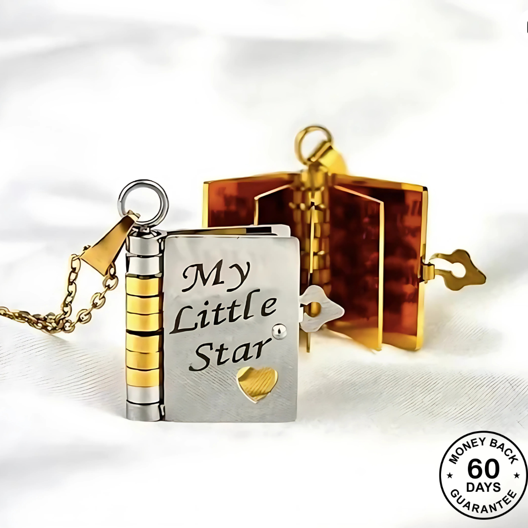 My Precious Daughter Book Necklace