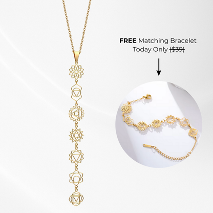 7 Chakra Necklace + FREE Matching Bracelet