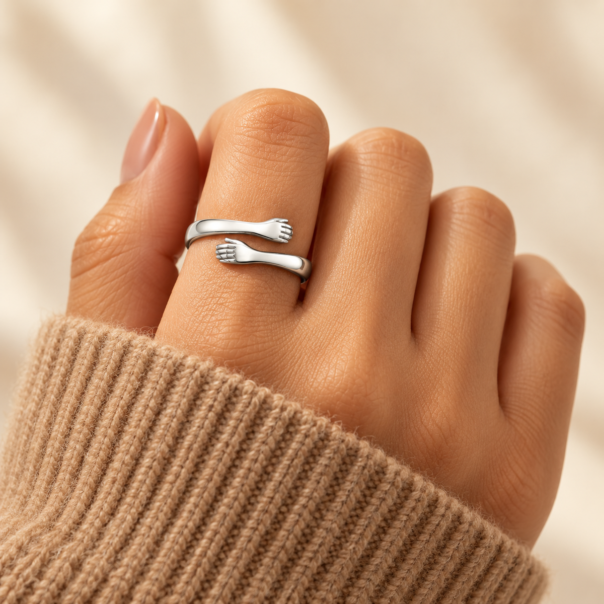 To My Grand-Daughter Hug Ring
