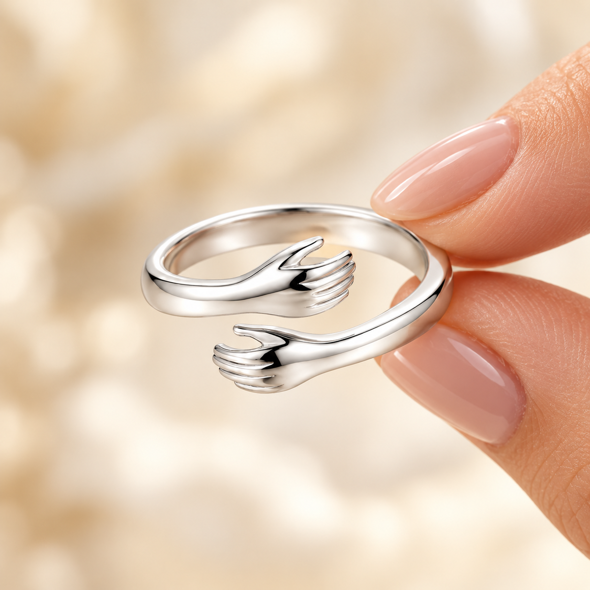 To My Grand-Daughter Hug Ring