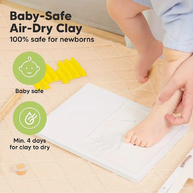 Baby Hands and Footprints Clay Photo Frame