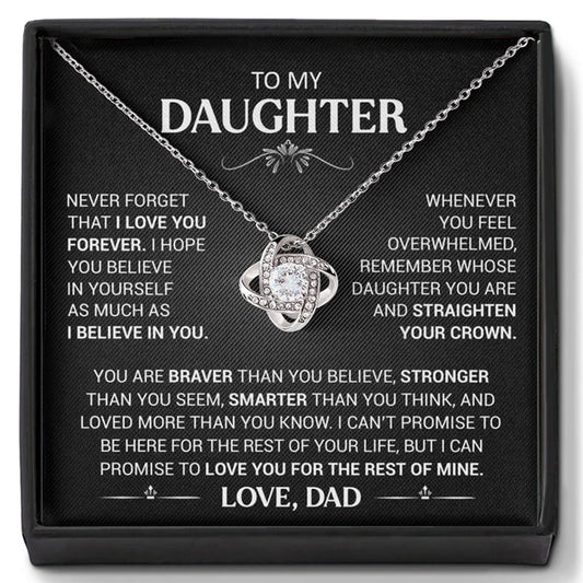 To My Daughter - Eternal Love Necklace