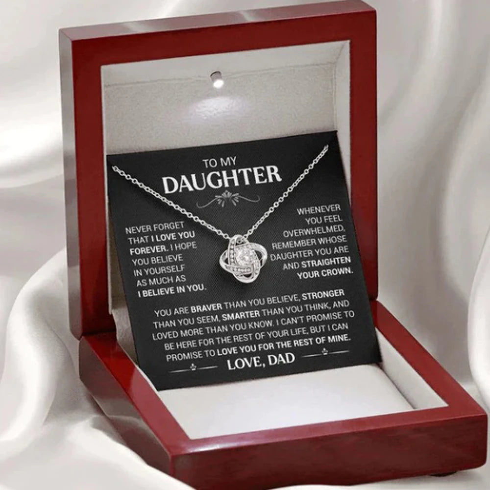 To My Daughter - Eternal Love Necklace