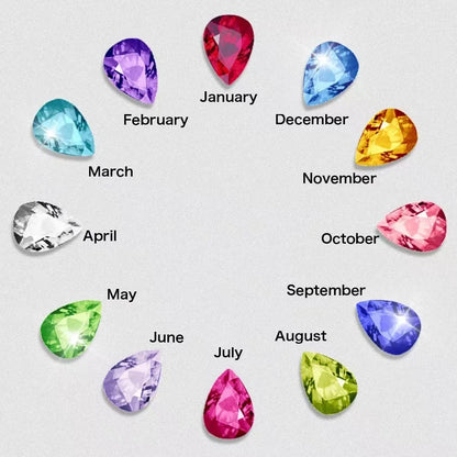 The Soulmate Knot –Birthstone Heart Necklace