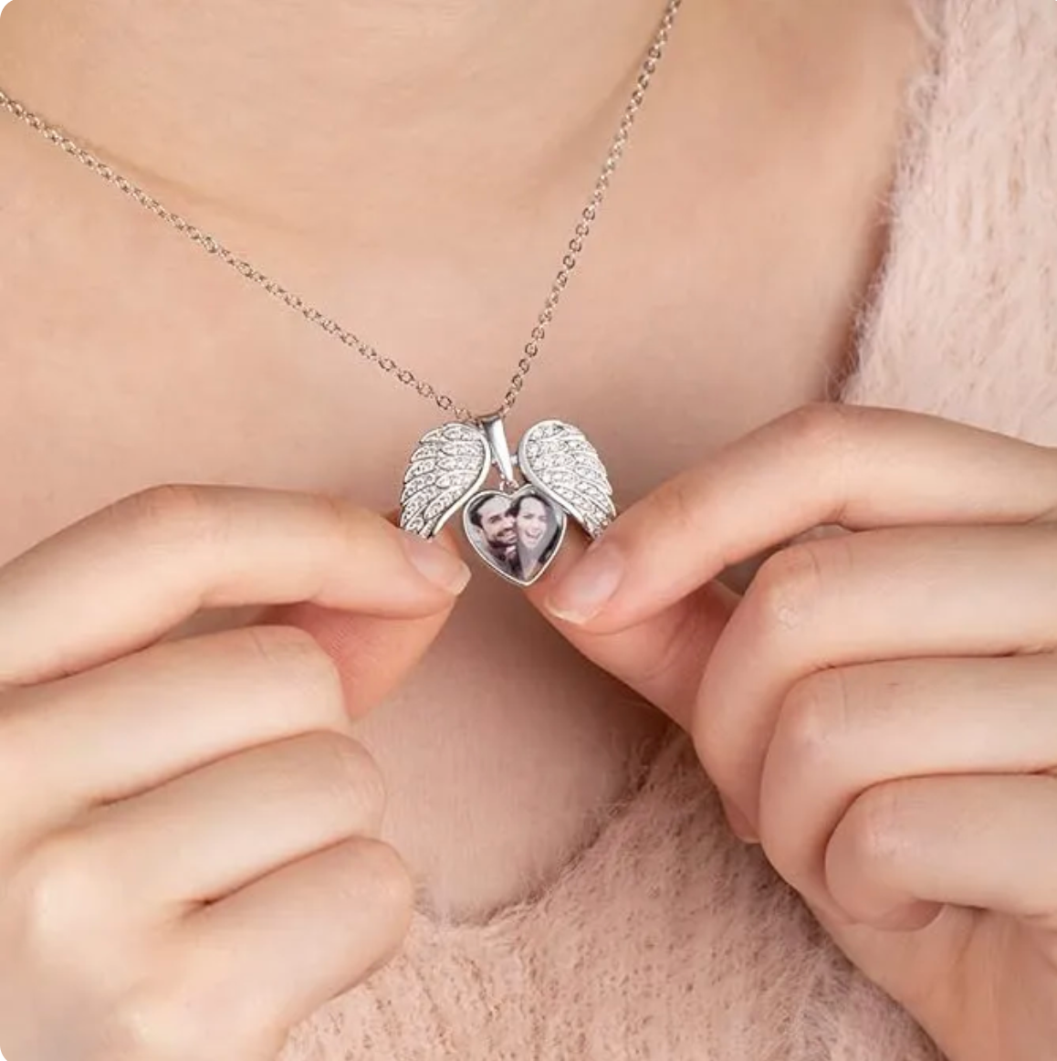 Wings of Love Personalized Necklace