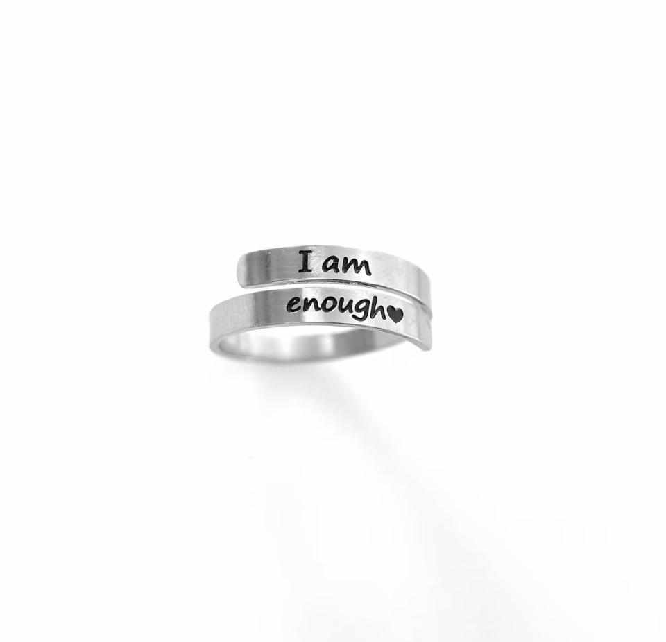 I Am Enough Adjustable Ring