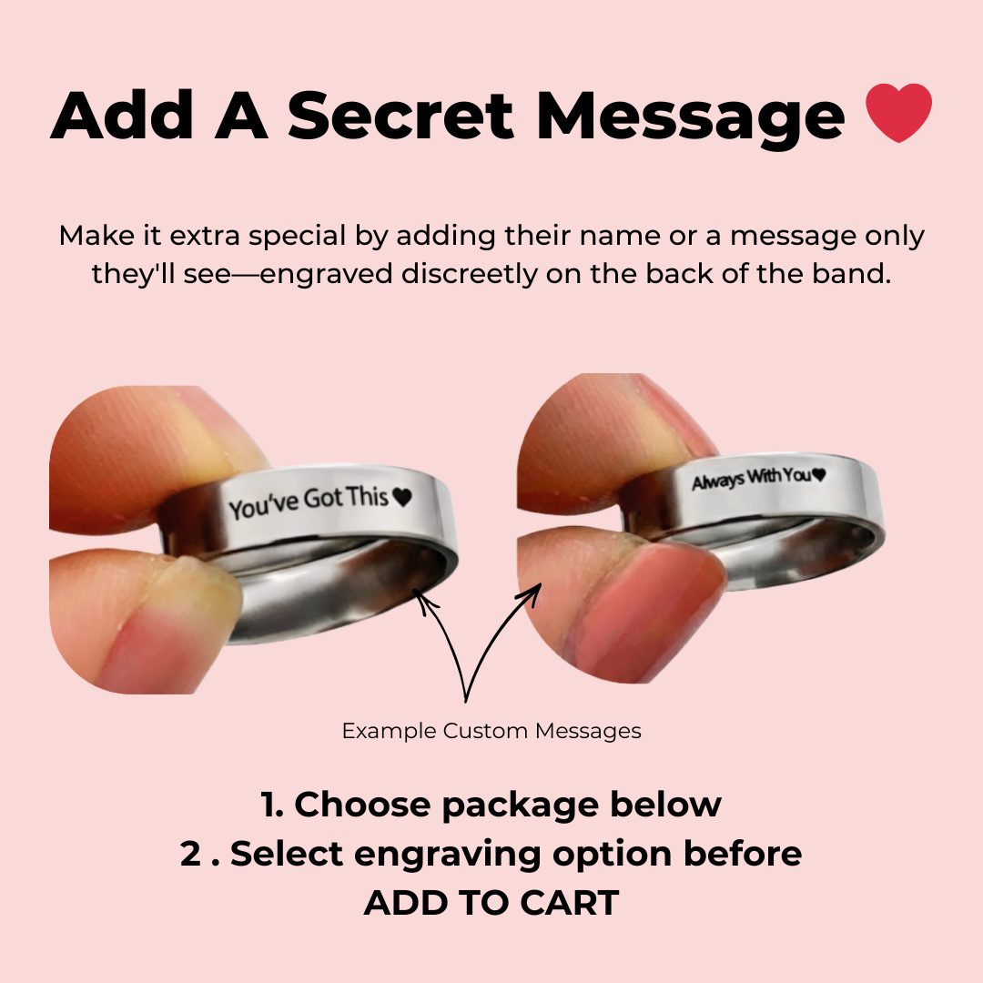 Just Breathe Comfort Ring™ - Your support. On her finger. Every moment.