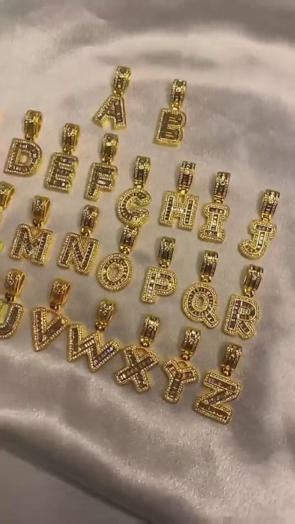 18K Gold Initial Duo Necklace